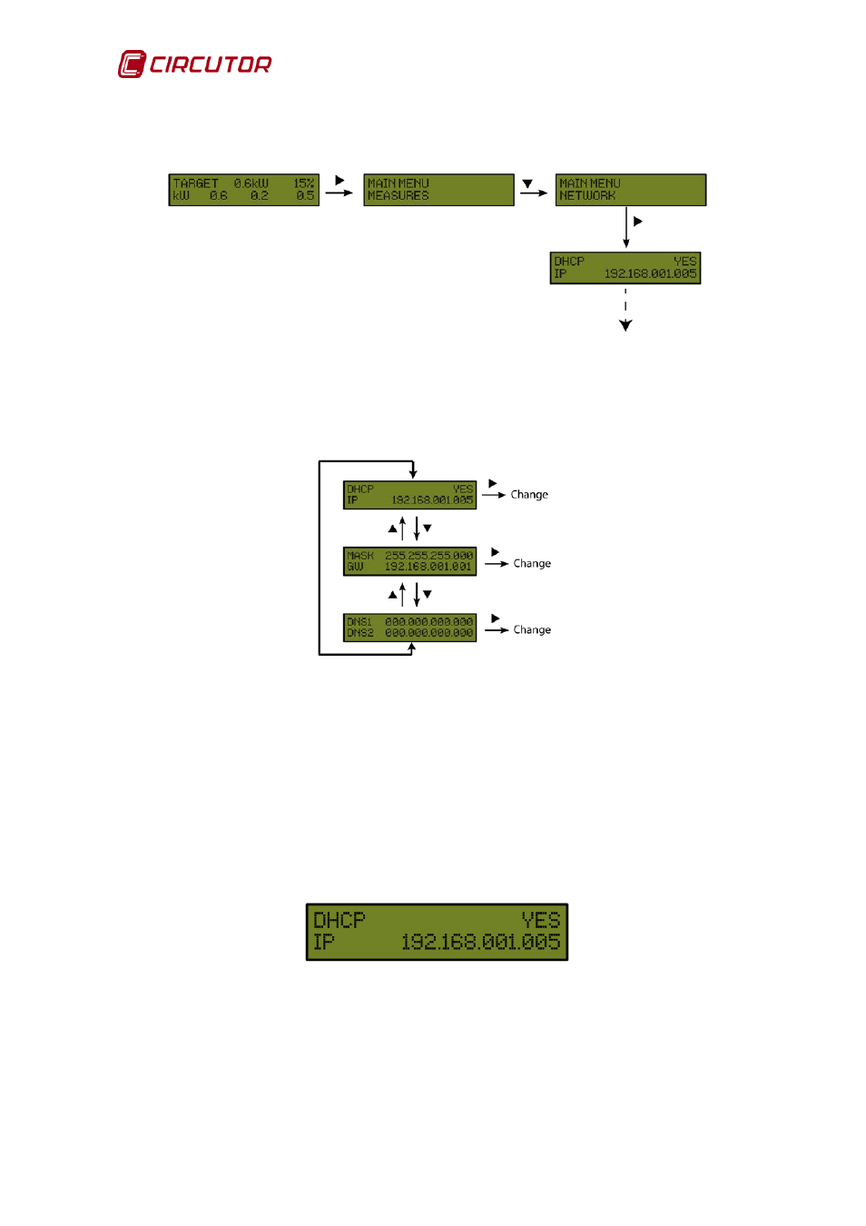 Dhcp assignment | CIRCUTOR CDP-0 User Manual | Page 42 / 74