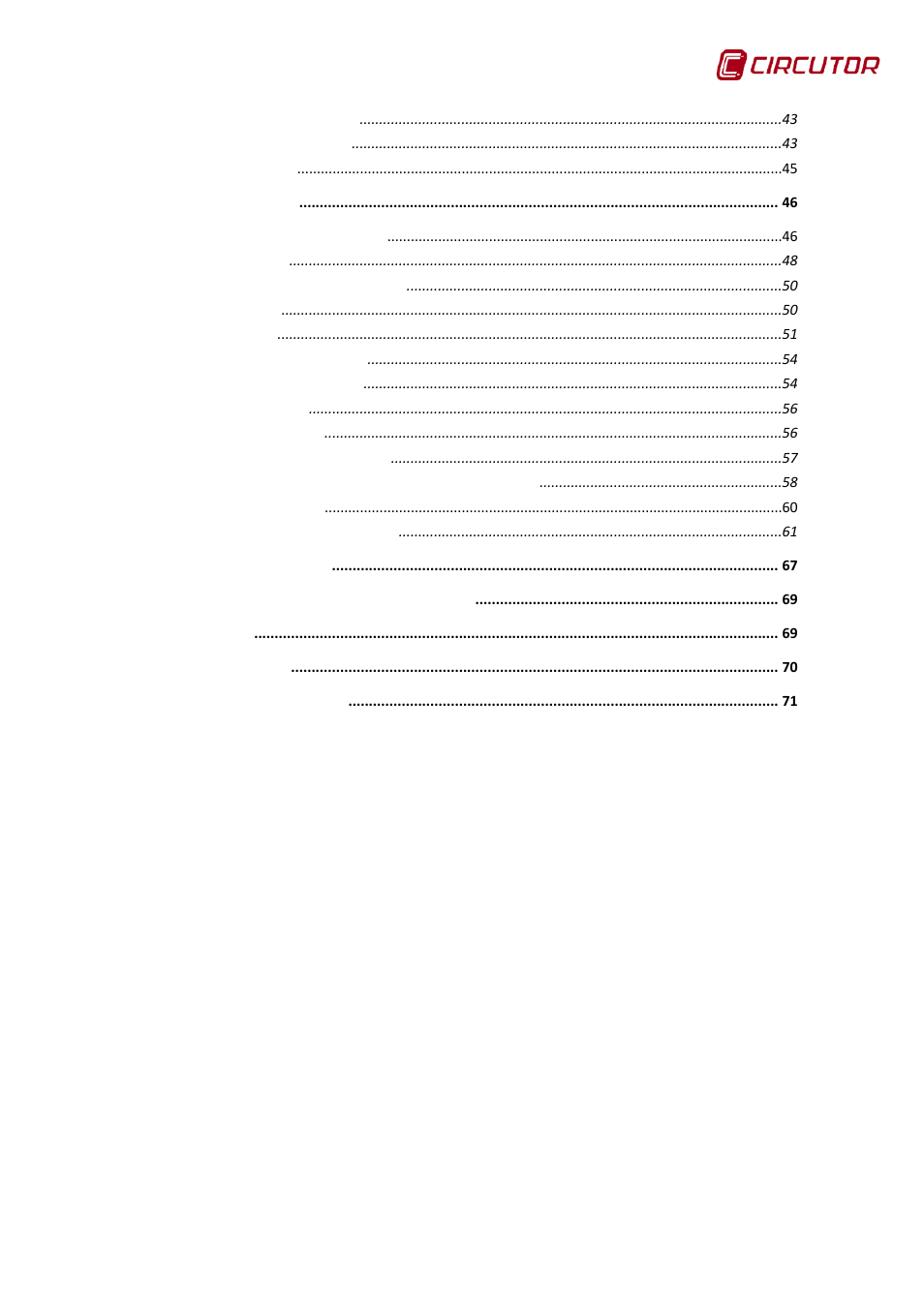 Cdp instruction manual 5 | CIRCUTOR CDP-0 User Manual | Page 5 / 74