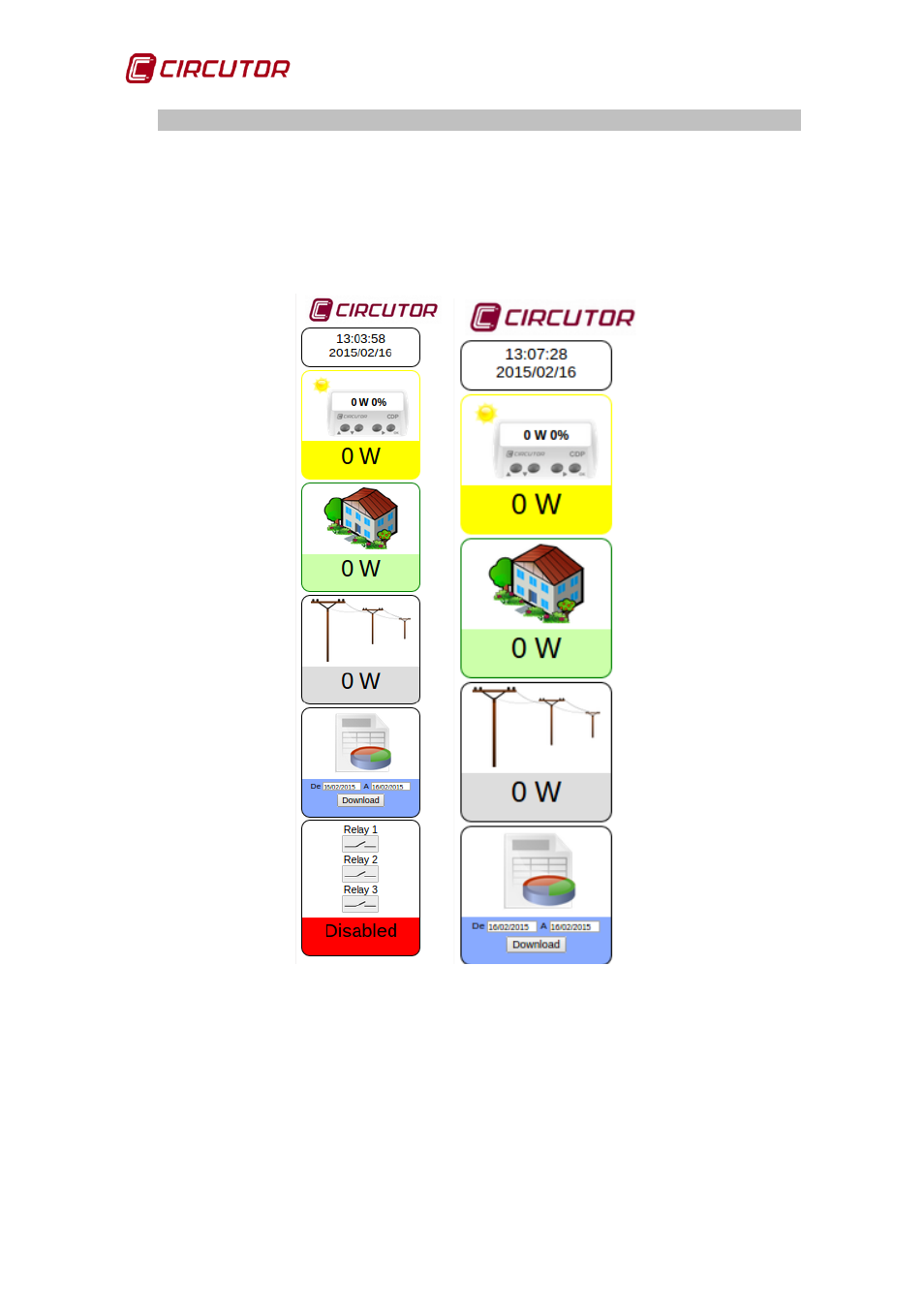Display, Site | CIRCUTOR CDP-0 User Manual | Page 60 / 74