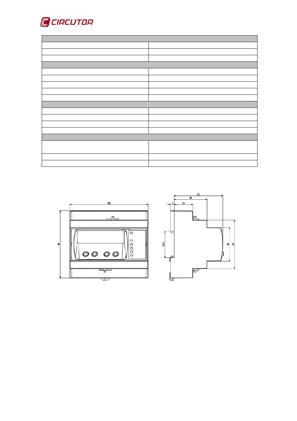 CIRCUTOR CDP-0 User Manual | Page 68 / 74
