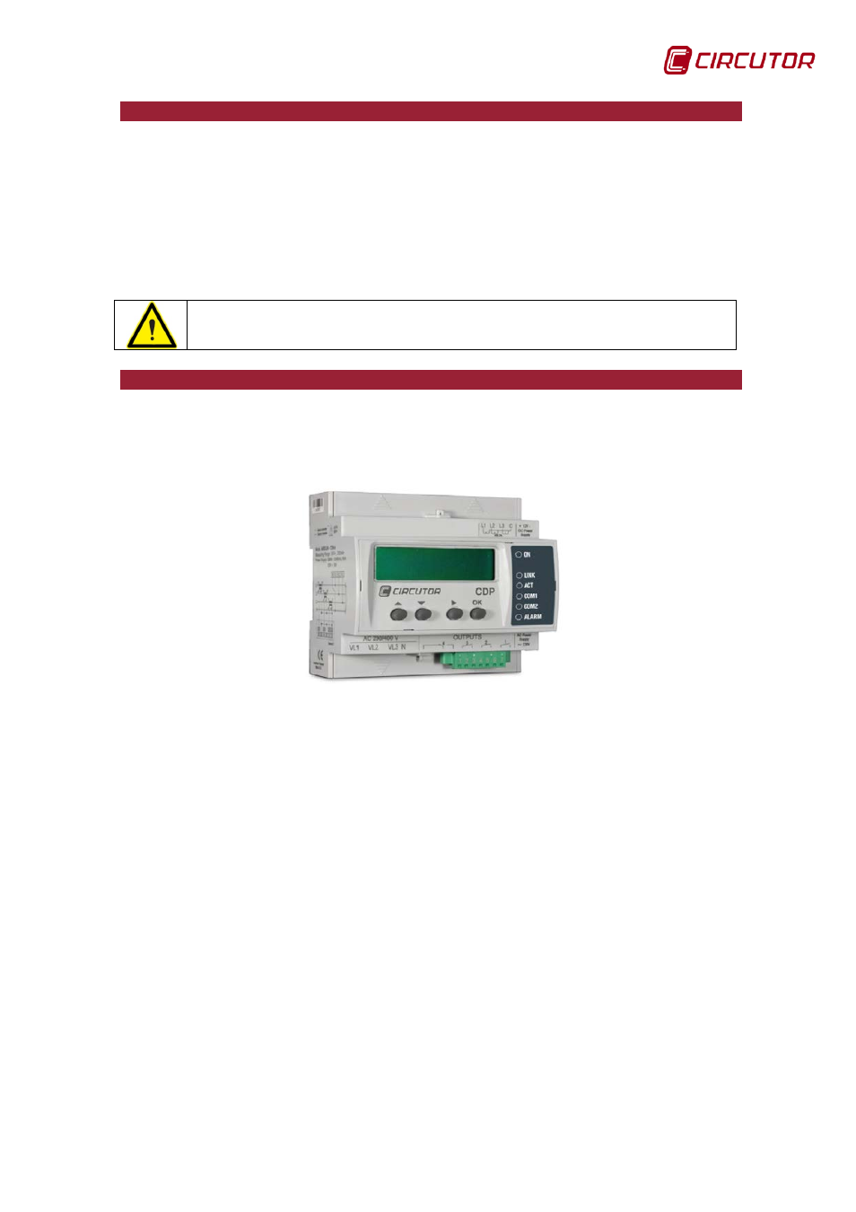 Verification upon receipt, Product description | CIRCUTOR CDP-0 User Manual | Page 7 / 74