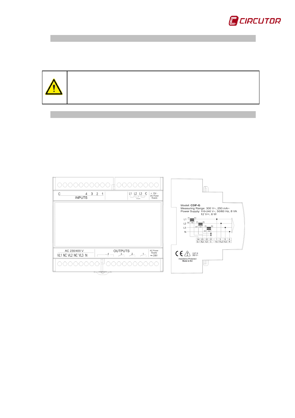 Installation, Laser, Marking | CIRCUTOR CDP-0 User Manual | Page 9 / 74