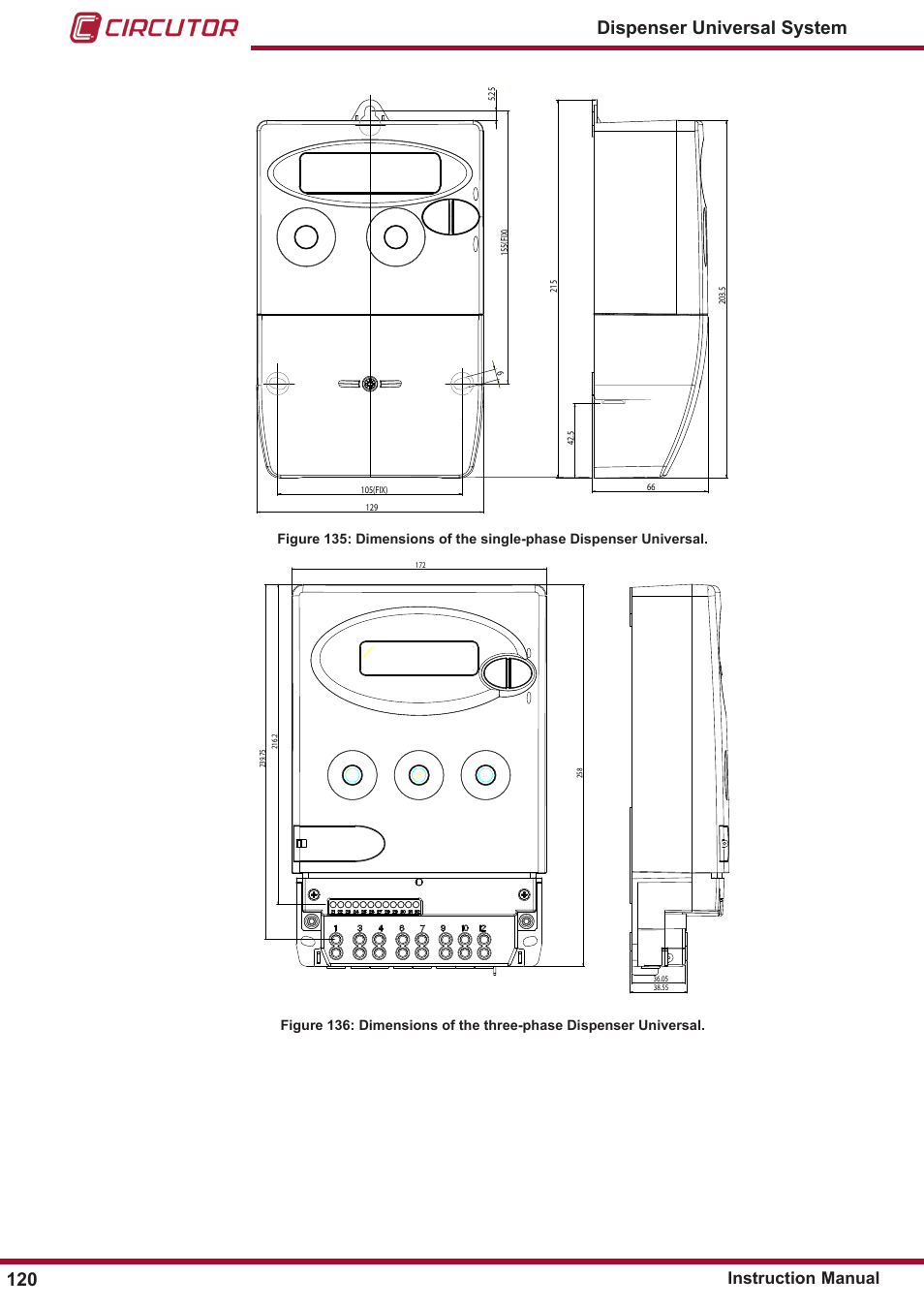 120 dispenser universal system, Instruction manual | CIRCUTOR DISPENSER Series User Manual | Page 120 / 124
