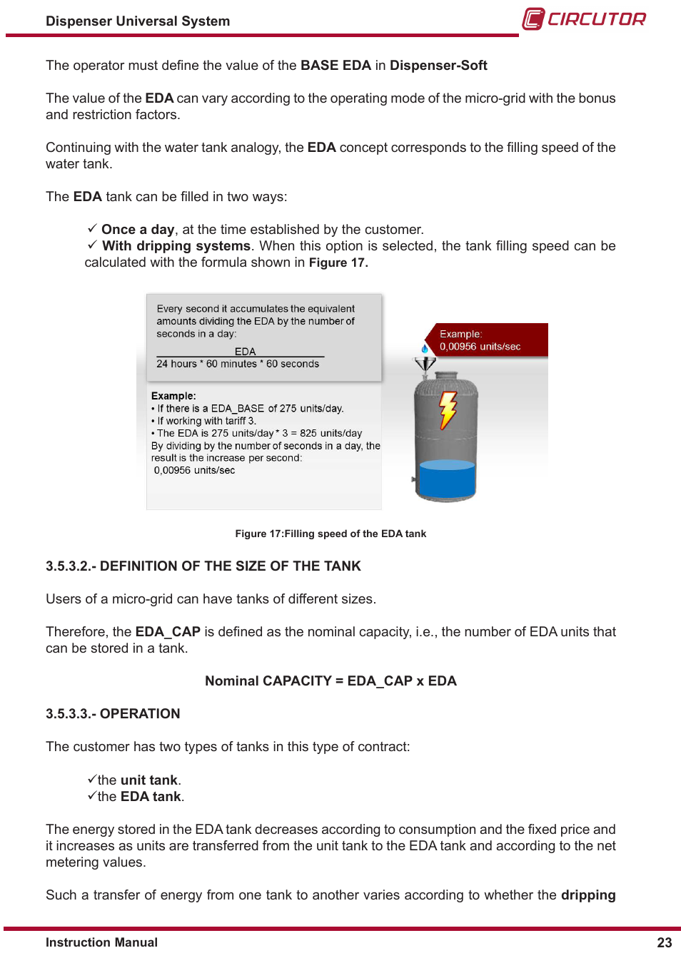 CIRCUTOR DISPENSER Series User Manual | Page 23 / 124