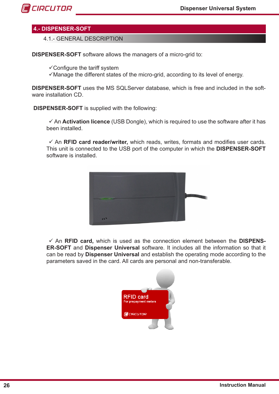 Dispenser-soft | CIRCUTOR DISPENSER Series User Manual | Page 26 / 124