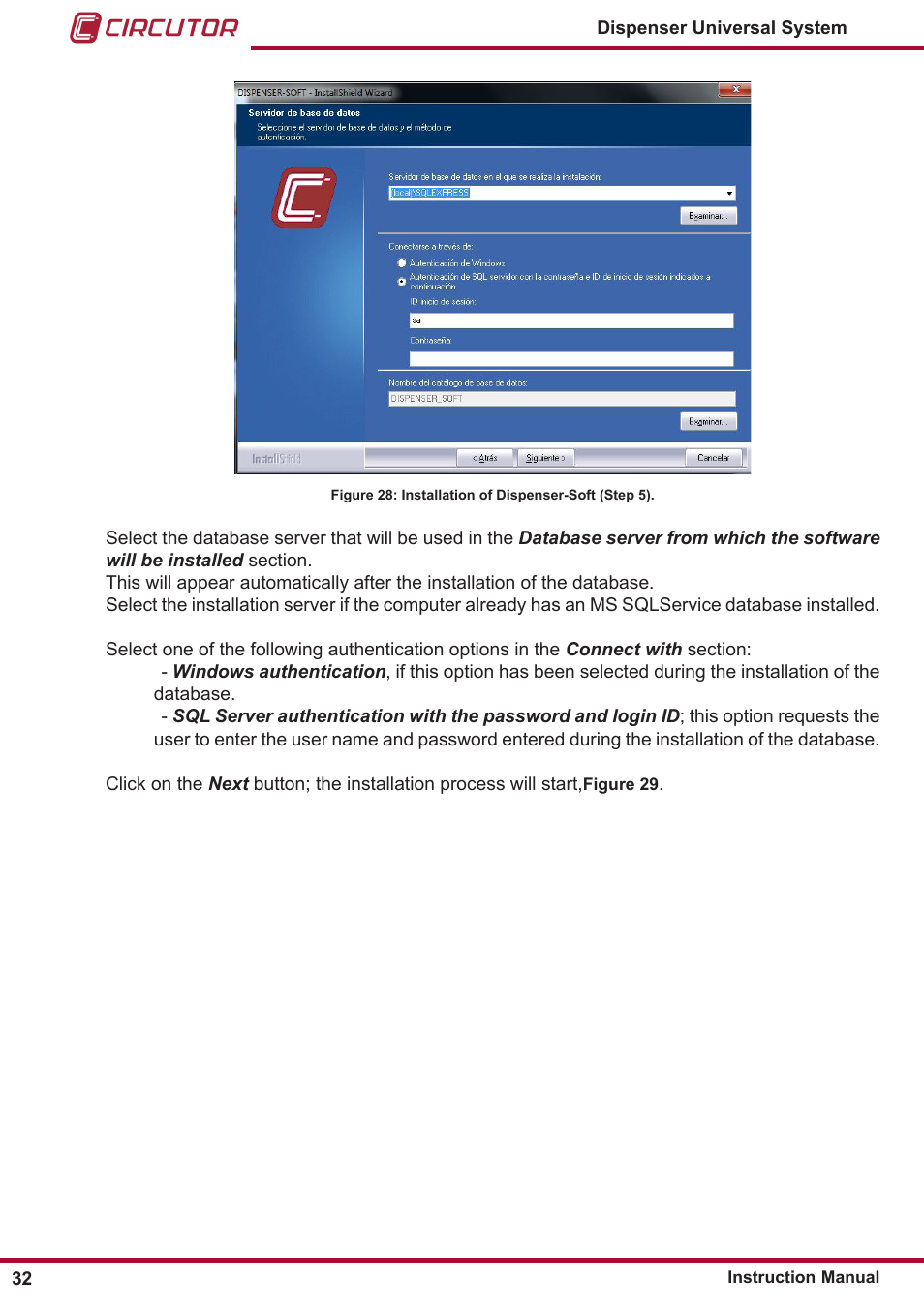 Figure 28 | CIRCUTOR DISPENSER Series User Manual | Page 32 / 124