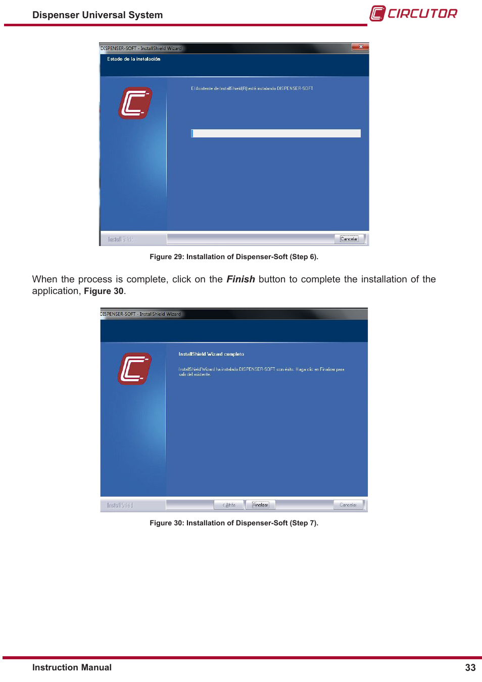 CIRCUTOR DISPENSER Series User Manual | Page 33 / 124