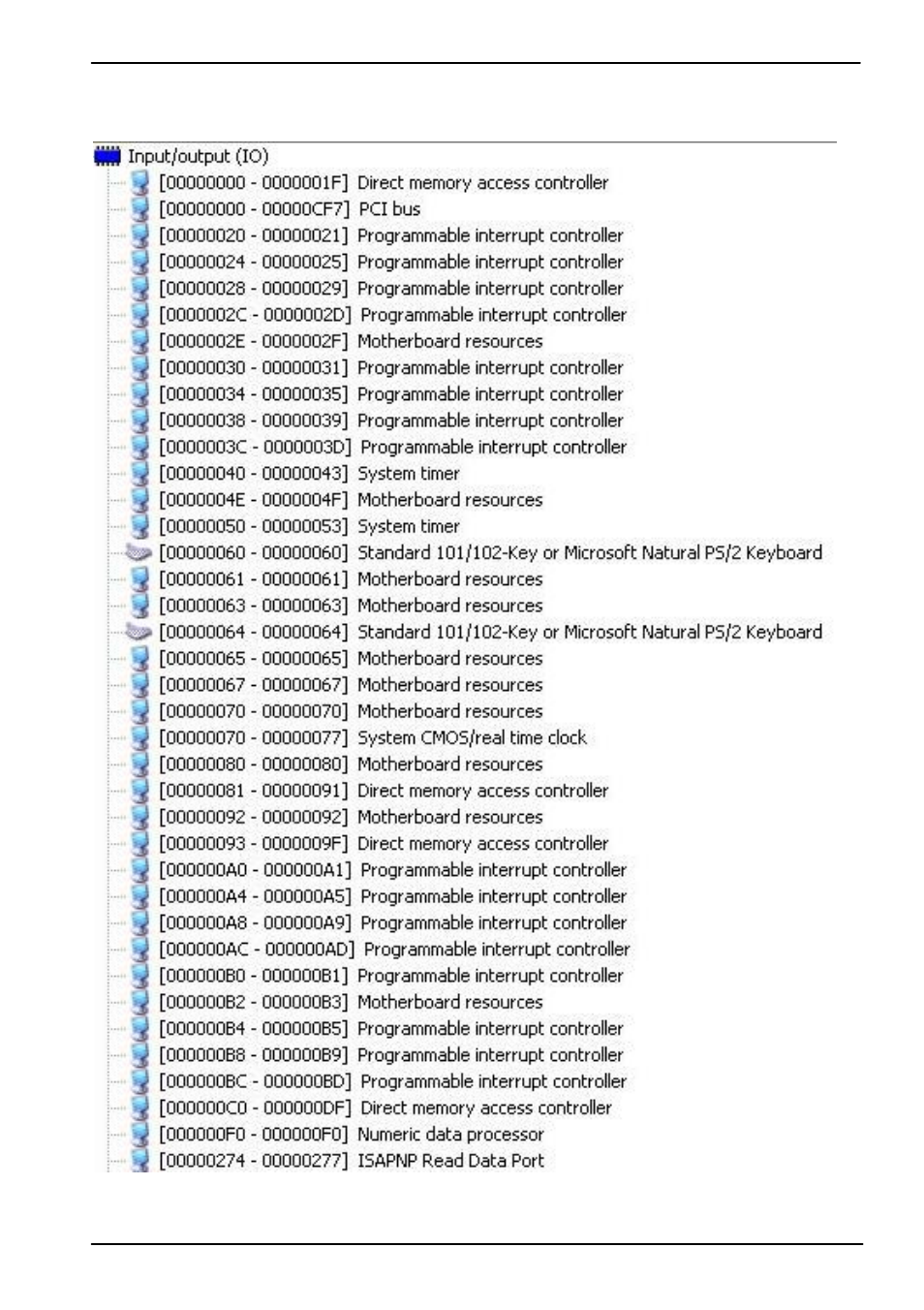 Appendix c <system resources | COMMELL FS-A74 User Manual | Page 39 / 45