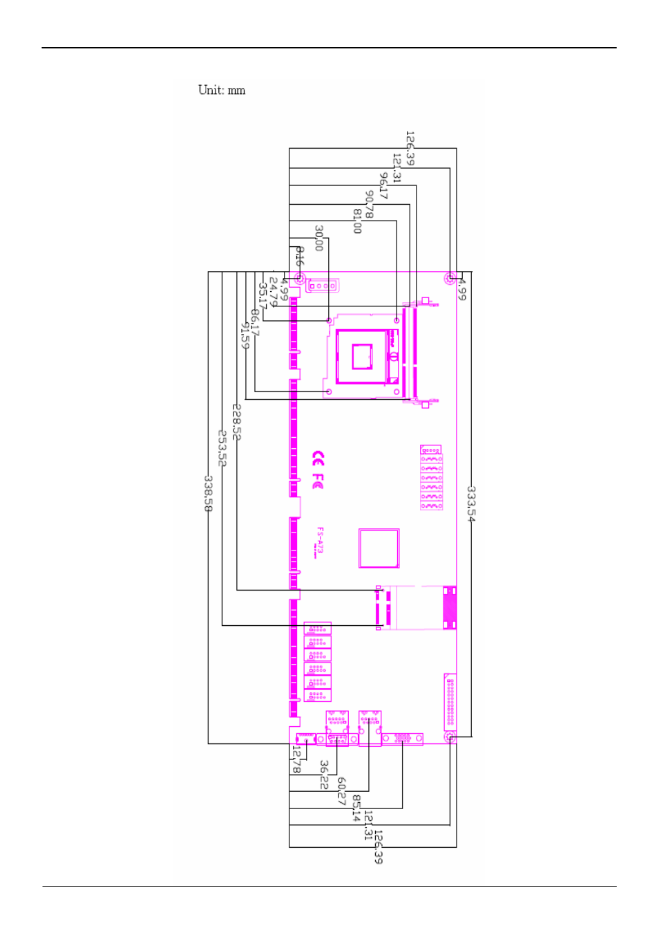 4 <mechanical drawing | COMMELL FS-A73 User Manual | Page 11 / 52