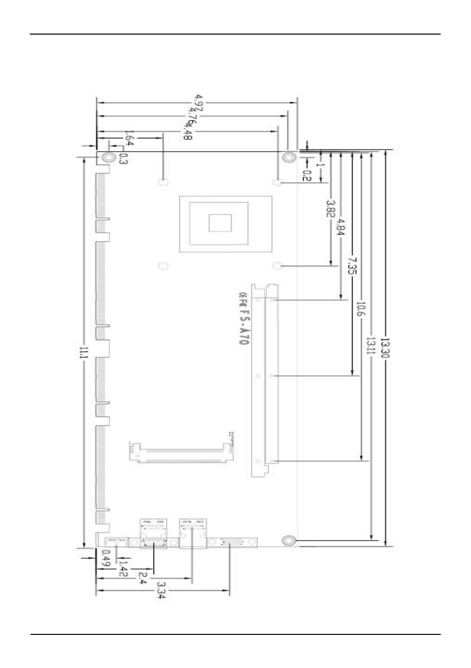 4 <mechanical drawing | COMMELL FS-A70 User Manual | Page 11 / 53