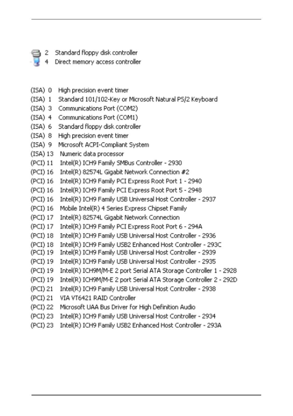 Appendix c <system resources | COMMELL FS-97E User Manual | Page 48 / 54