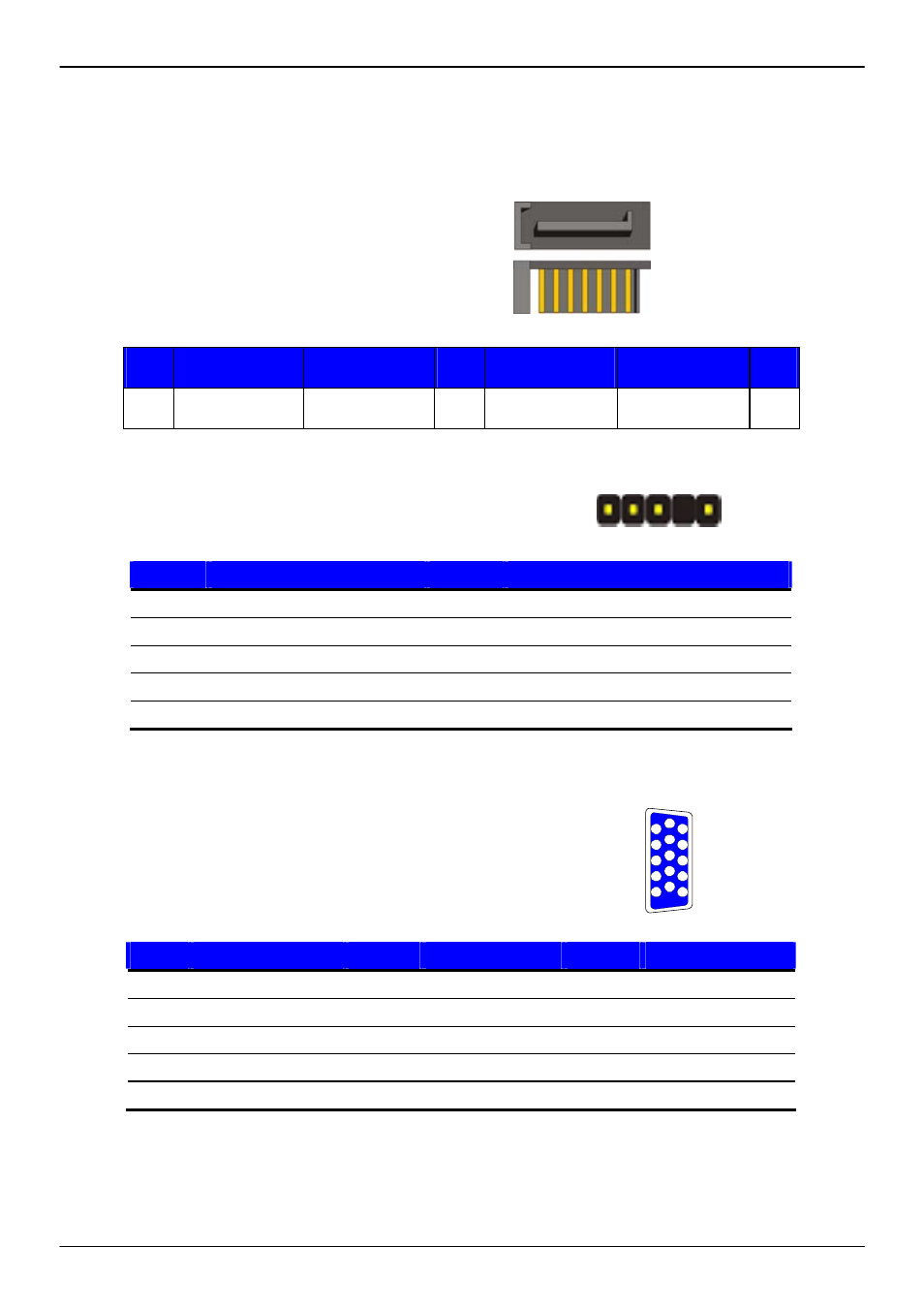 Appendix a <i/o port pin assignment, A.1 <serial ata port, A.2 <irda port | A.3 <vga port | COMMELL FS-97D User Manual | Page 52 / 61