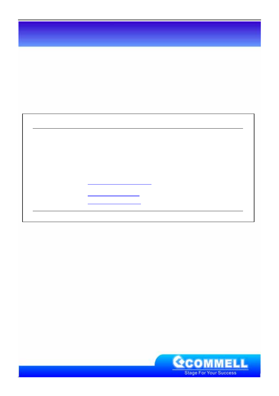 Contact information, Taiwan commate computer inc | COMMELL FS-97B User Manual | Page 58 / 58