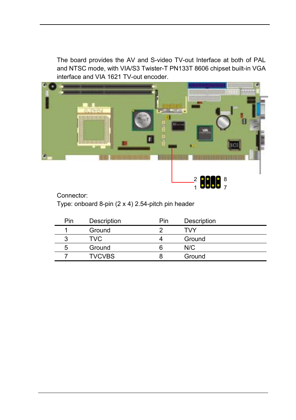 3tv-out interface (optional) | COMMELL FS-961 User Manual | Page 23 / 46