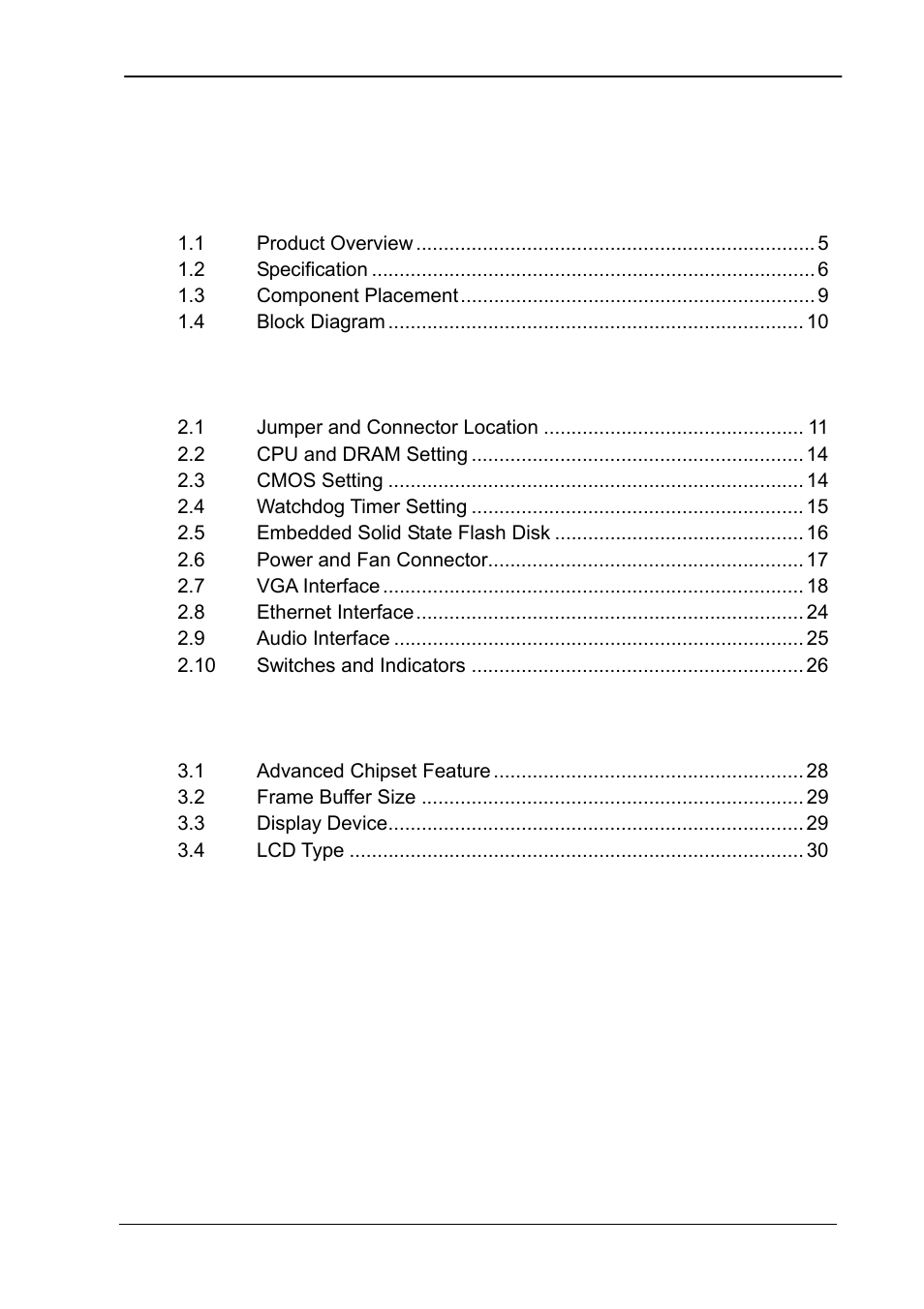 Table of content | COMMELL FS-961 User Manual | Page 3 / 46