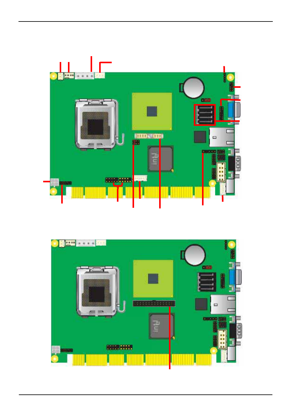 Chapter 2 <hardware setup, 1 <connector location | COMMELL HS-874P User Manual | Page 13 / 58