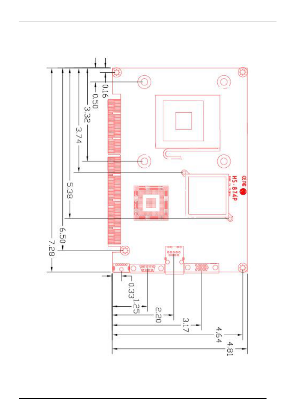 3 < drawing, Inch | COMMELL HS-874P User Manual | Page 9 / 58