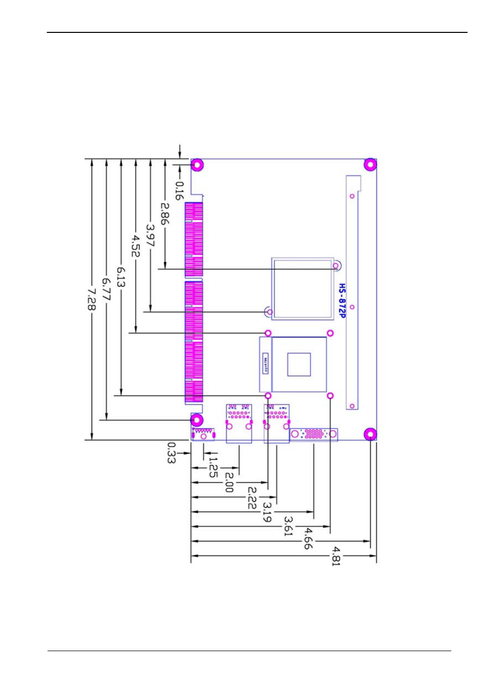 3 < mechanical drawing | COMMELL HS-872PE User Manual | Page 9 / 56