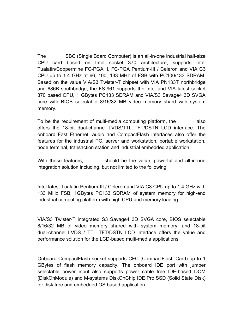 Chapter 1. introduction, 1product overview, Product overview | 1 product overview | COMMELL HS-862 User Manual | Page 5 / 46