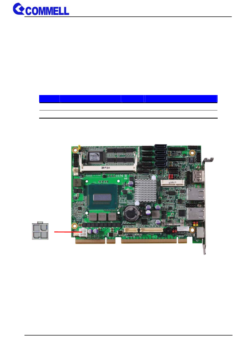 14 <power supply and fan interface | COMMELL HE-B71 User Manual | Page 31 / 46