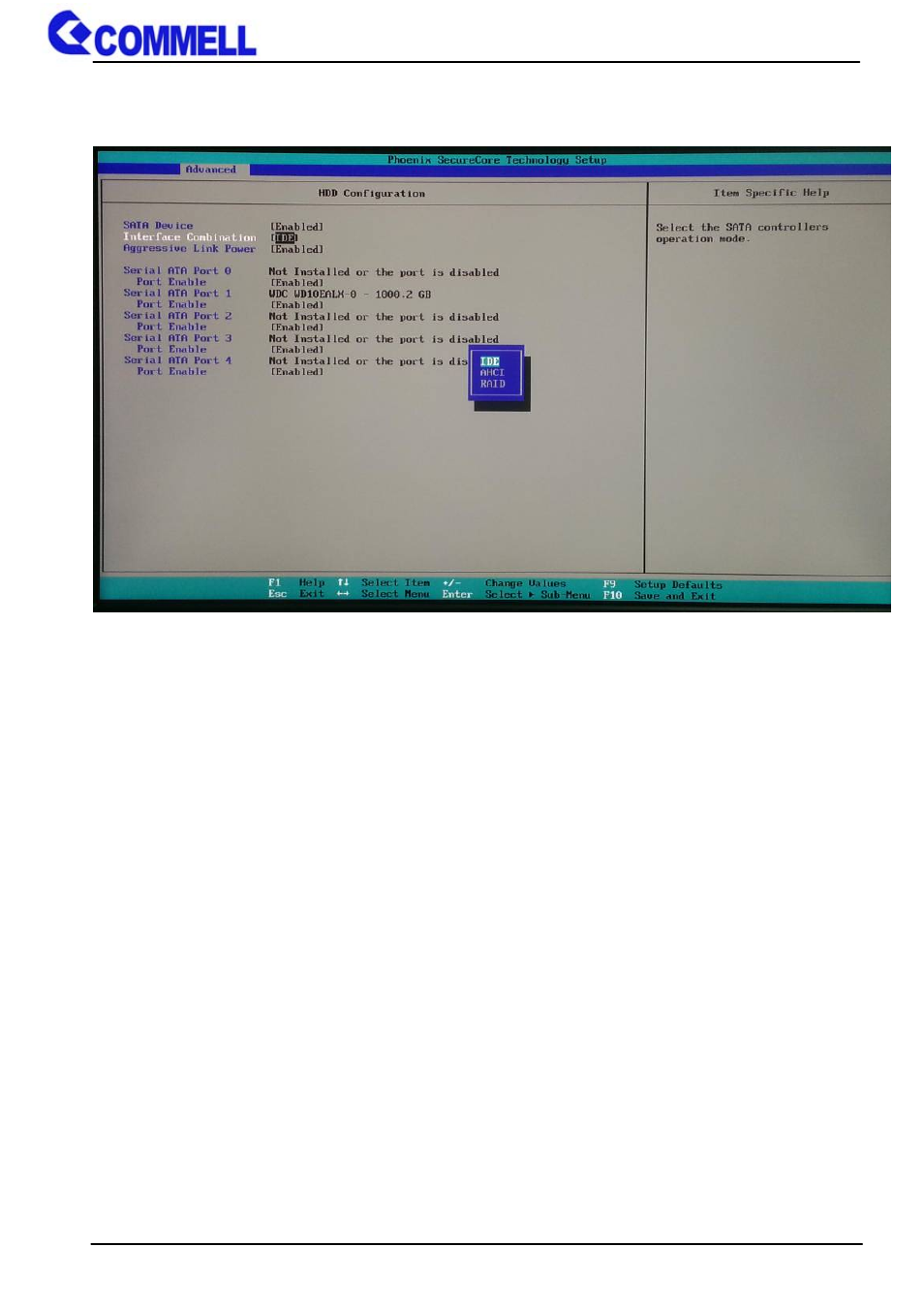 3 <sata configuration | COMMELL HE-B71 User Manual | Page 37 / 46