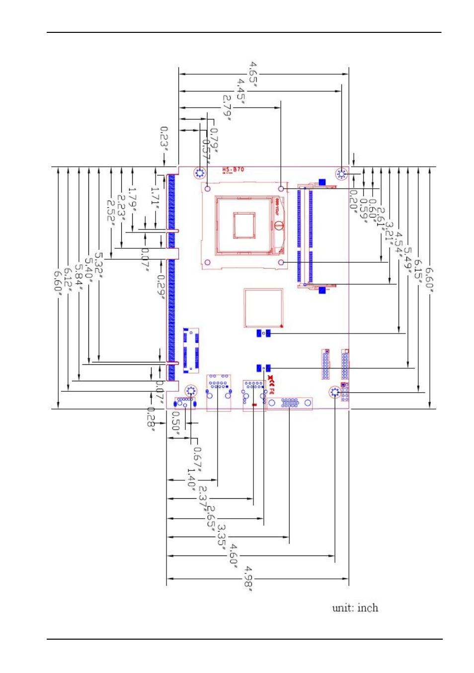 3 <mechanical drawing | COMMELL HS-B70 User Manual | Page 11 / 51