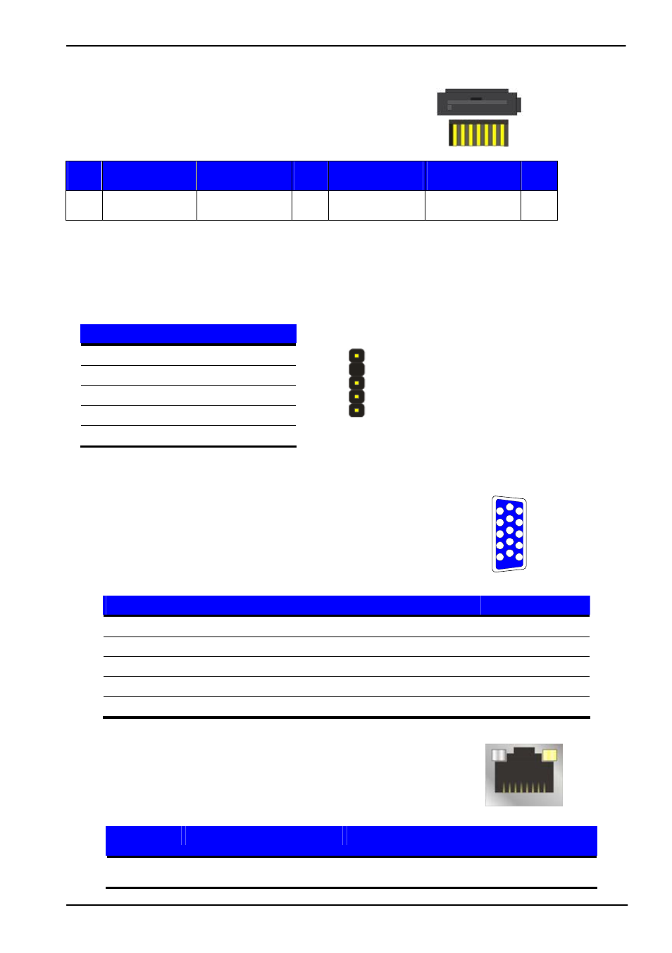 Appendix a <i/o port pin assignment, A.1 <serial ata port, A.2 <irda port | A.3 <vga port, A.4 <lan port | COMMELL HS-773 User Manual | Page 47 / 56