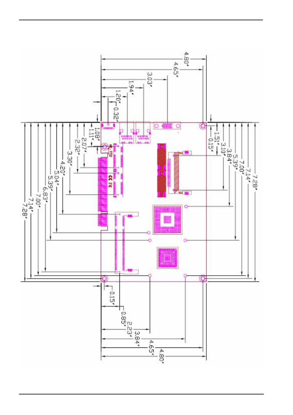3 <mechanical drawing | COMMELL HE-772 User Manual | Page 10 / 53