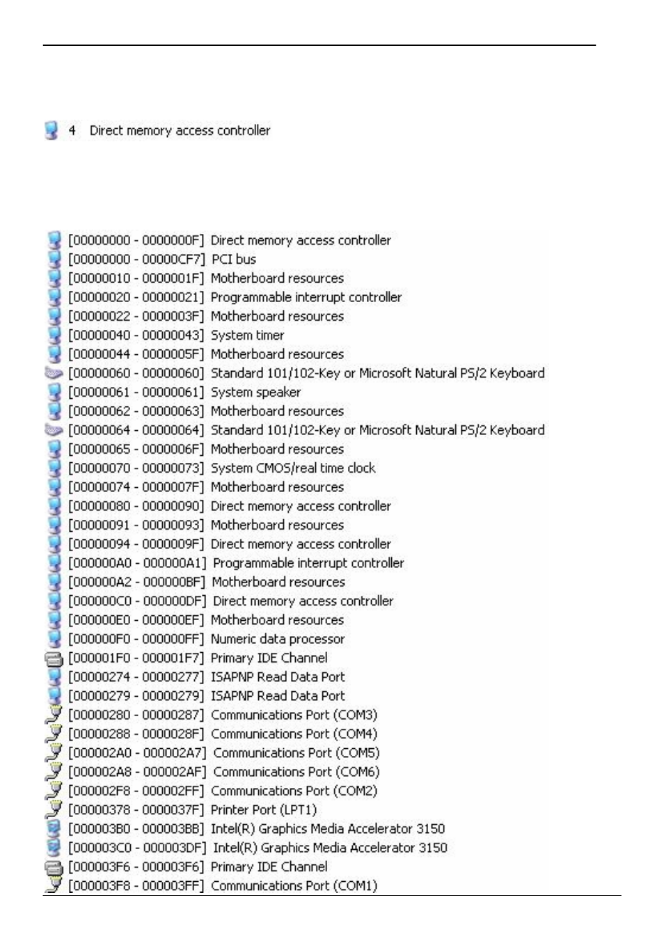 Appendix c <system resources | COMMELL HE-772 User Manual | Page 48 / 53