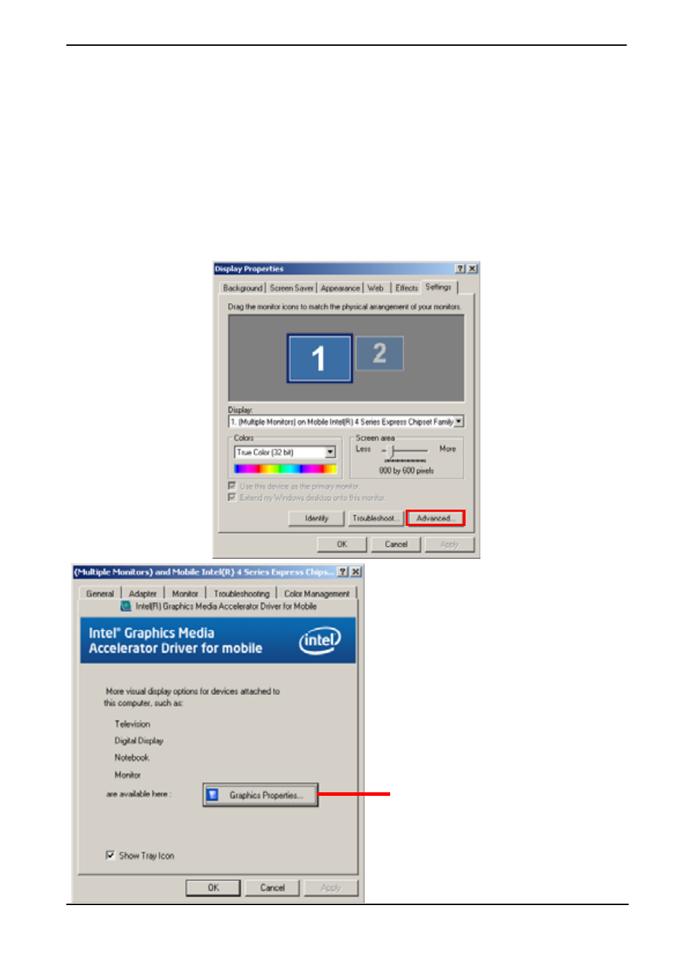 2 <display properties setting | COMMELL HS-771 User Manual | Page 36 / 48
