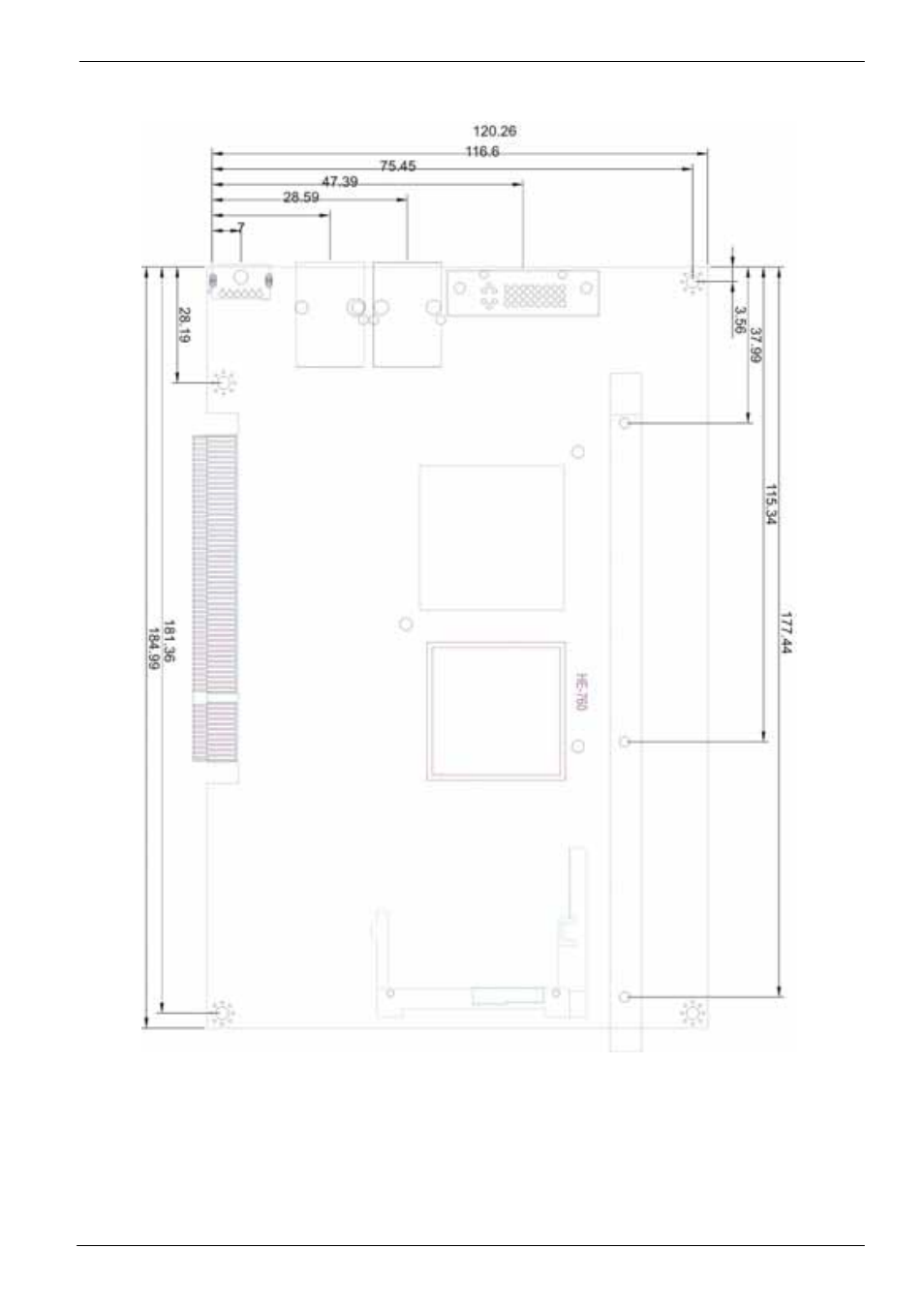 3 <mechanical drawing | COMMELL HE-760 User Manual | Page 11 / 41
