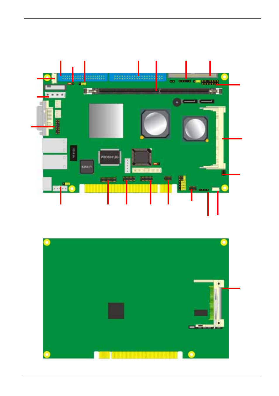 Chapter 2 <hardware setup, 1 <connector location | COMMELL HE-760 User Manual | Page 13 / 41