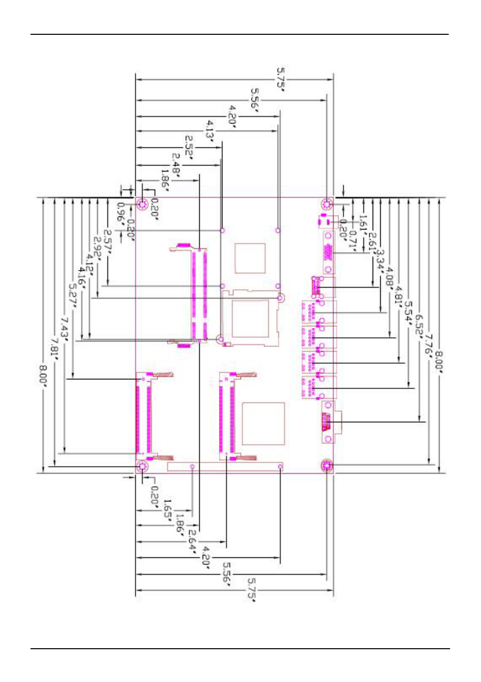 3 <mechanical drawing | COMMELL LE-575 User Manual | Page 11 / 61