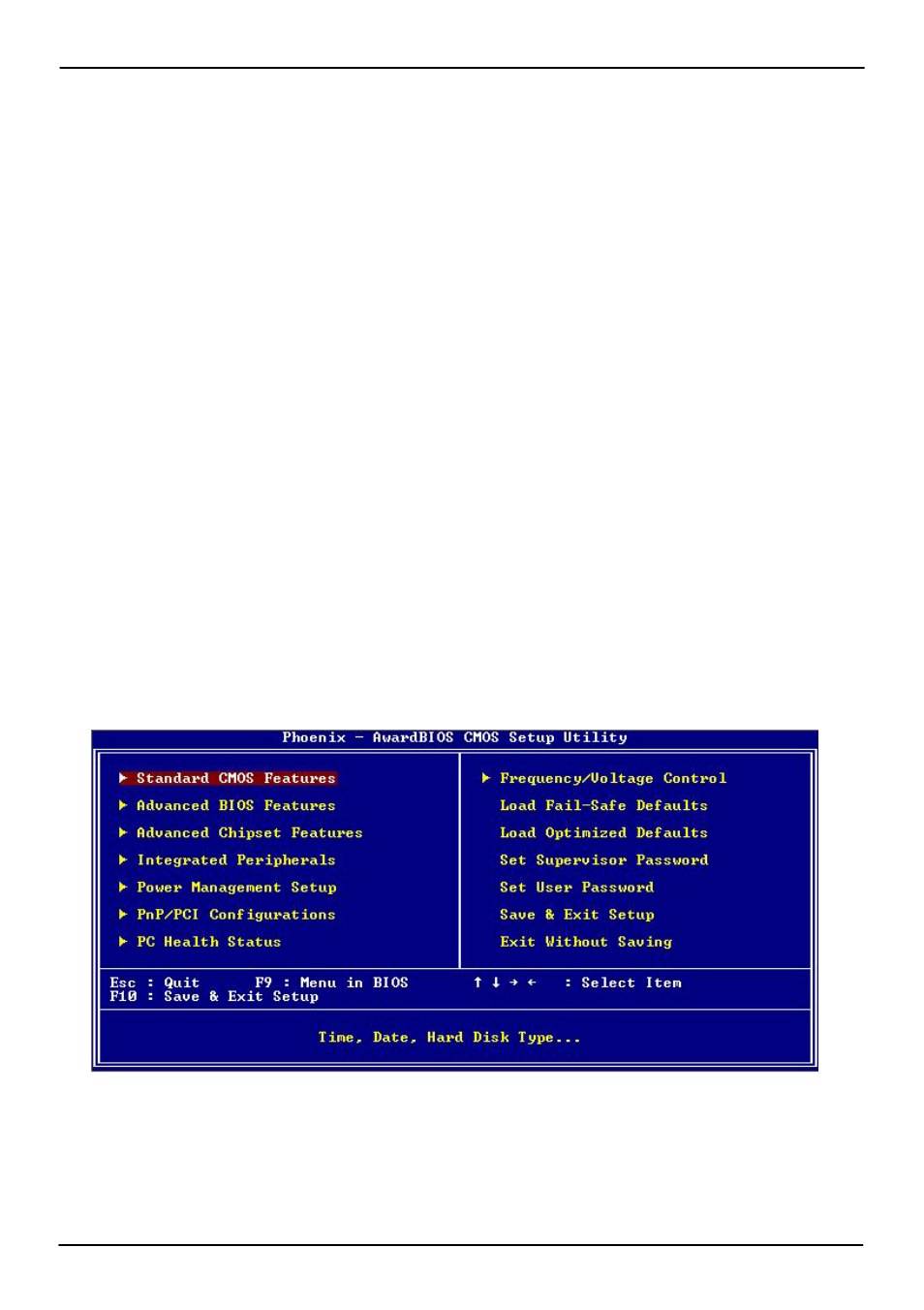 Chapter 4 <bios setup | COMMELL LE-575 User Manual | Page 46 / 61