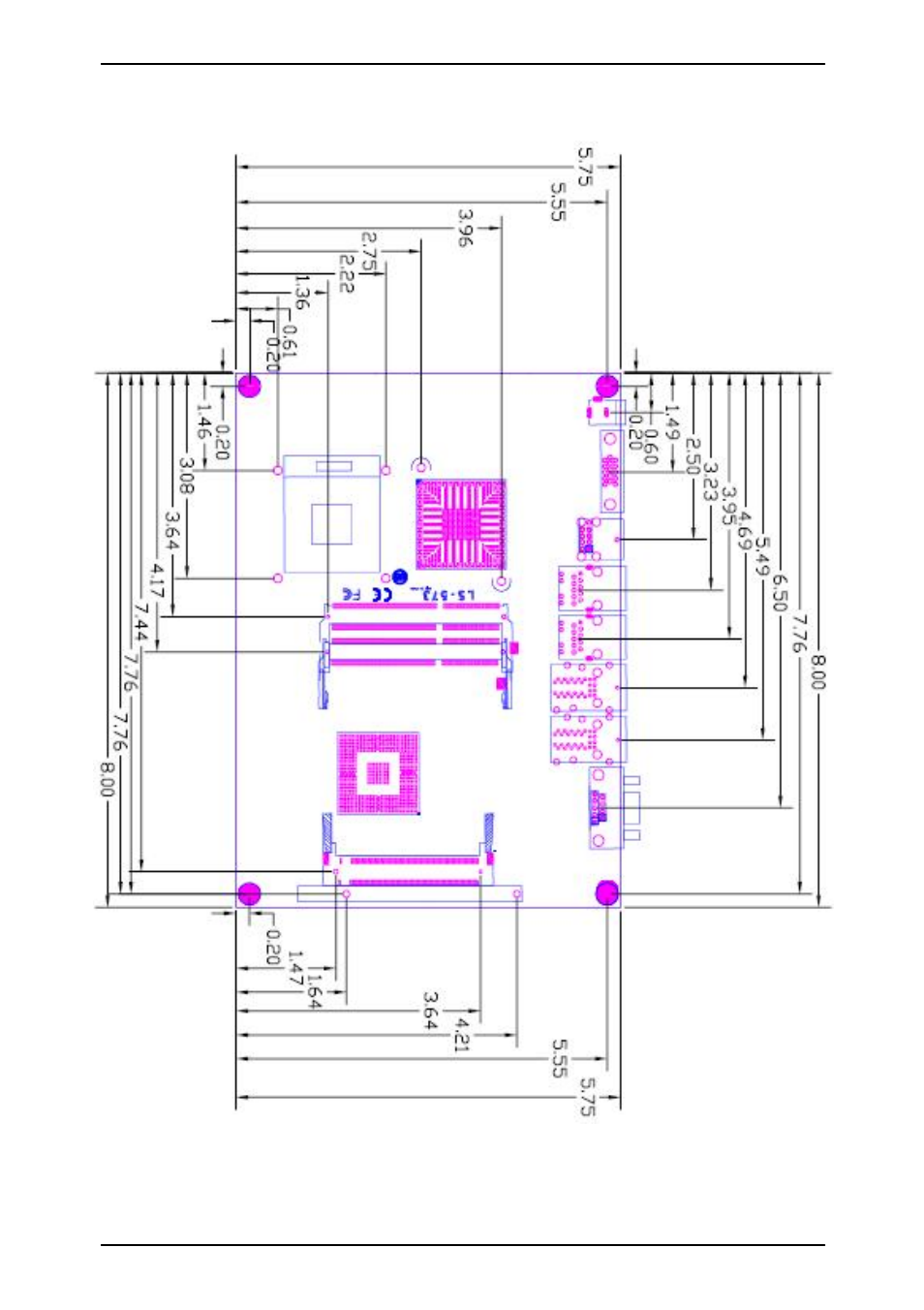 3 <mechanical drawing | COMMELL LS-573 User Manual | Page 10 / 54