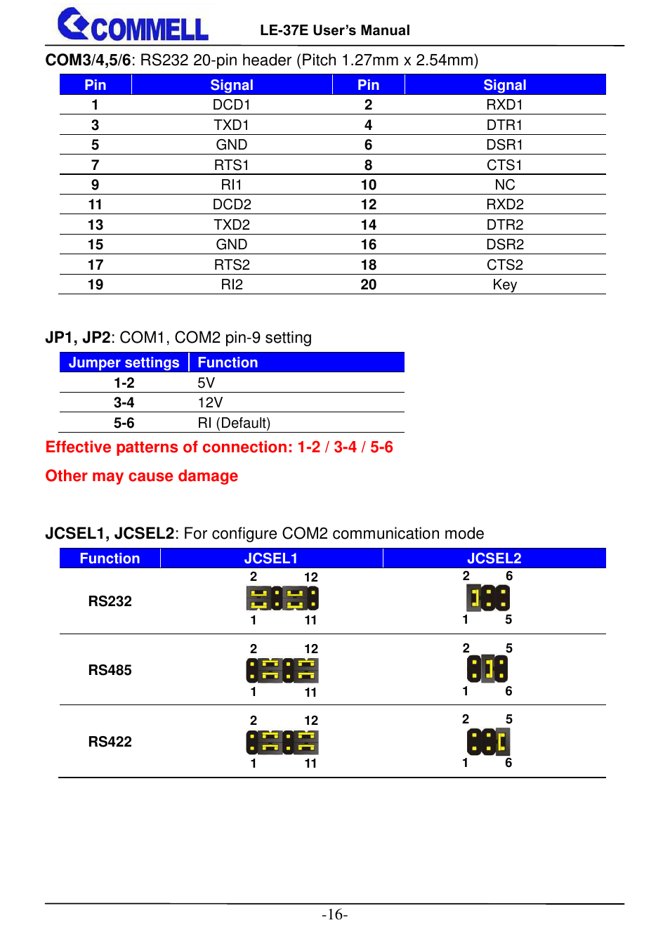 COMMELL LE-37E User Manual | Page 17 / 29