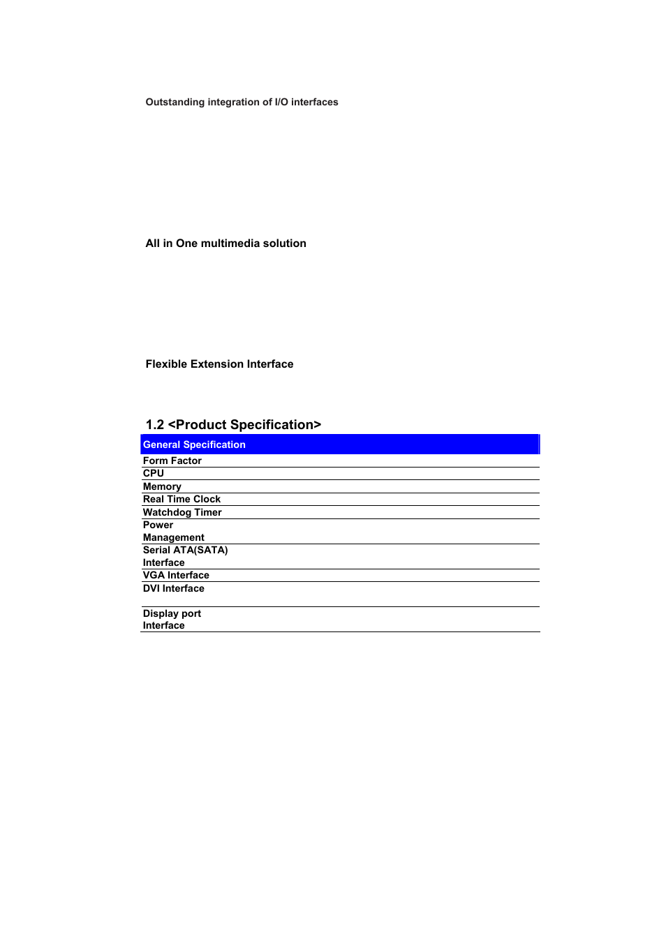 2 <product specification | COMMELL LE-37D User Manual | Page 6 / 39