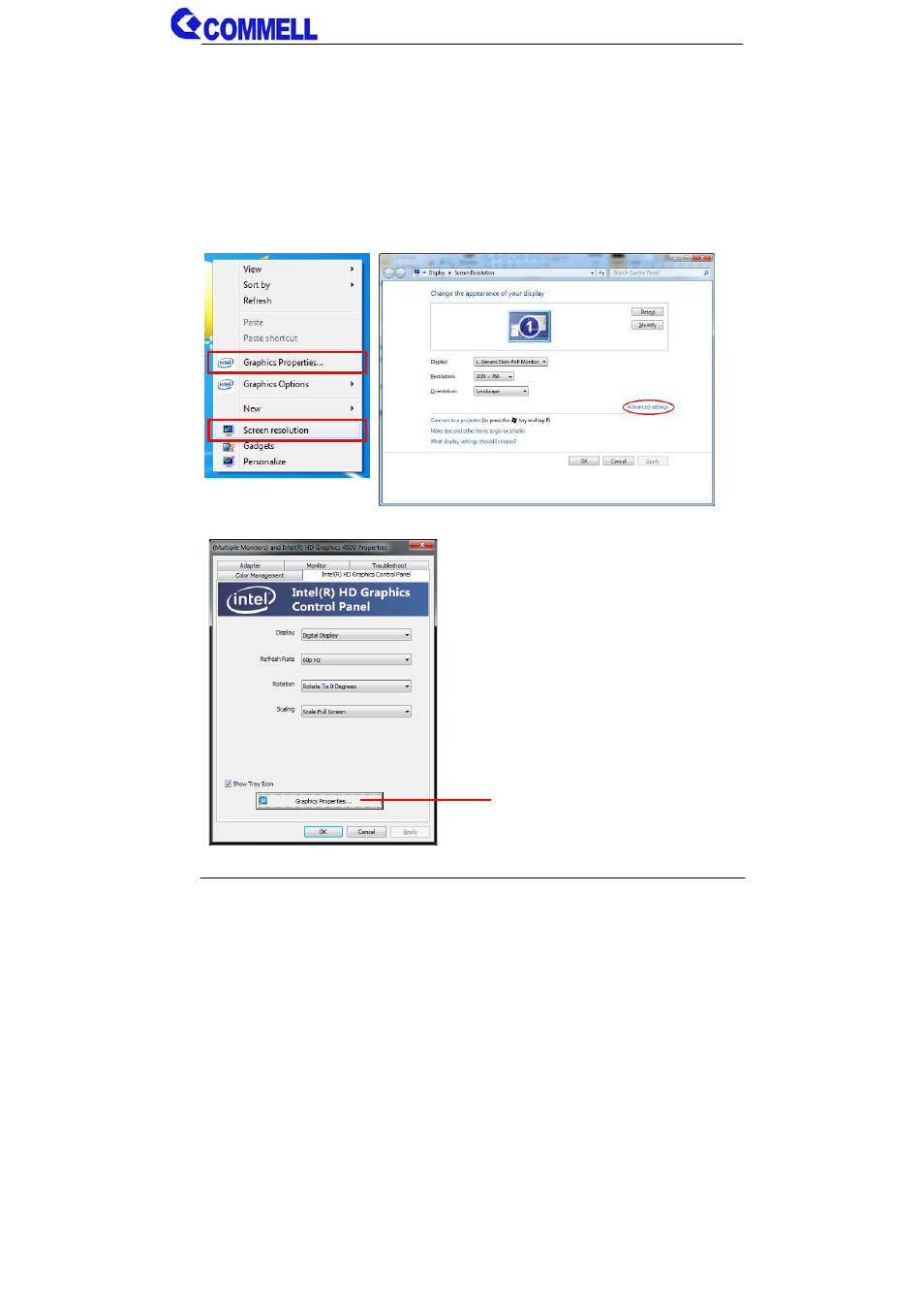 2 <display properties setting | COMMELL LE-37C User Manual | Page 38 / 47
