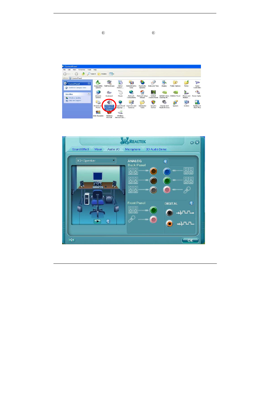 Chapter 3 <system setup, 1 <audio configuration | COMMELL LS-37B User Manual | Page 38 / 49