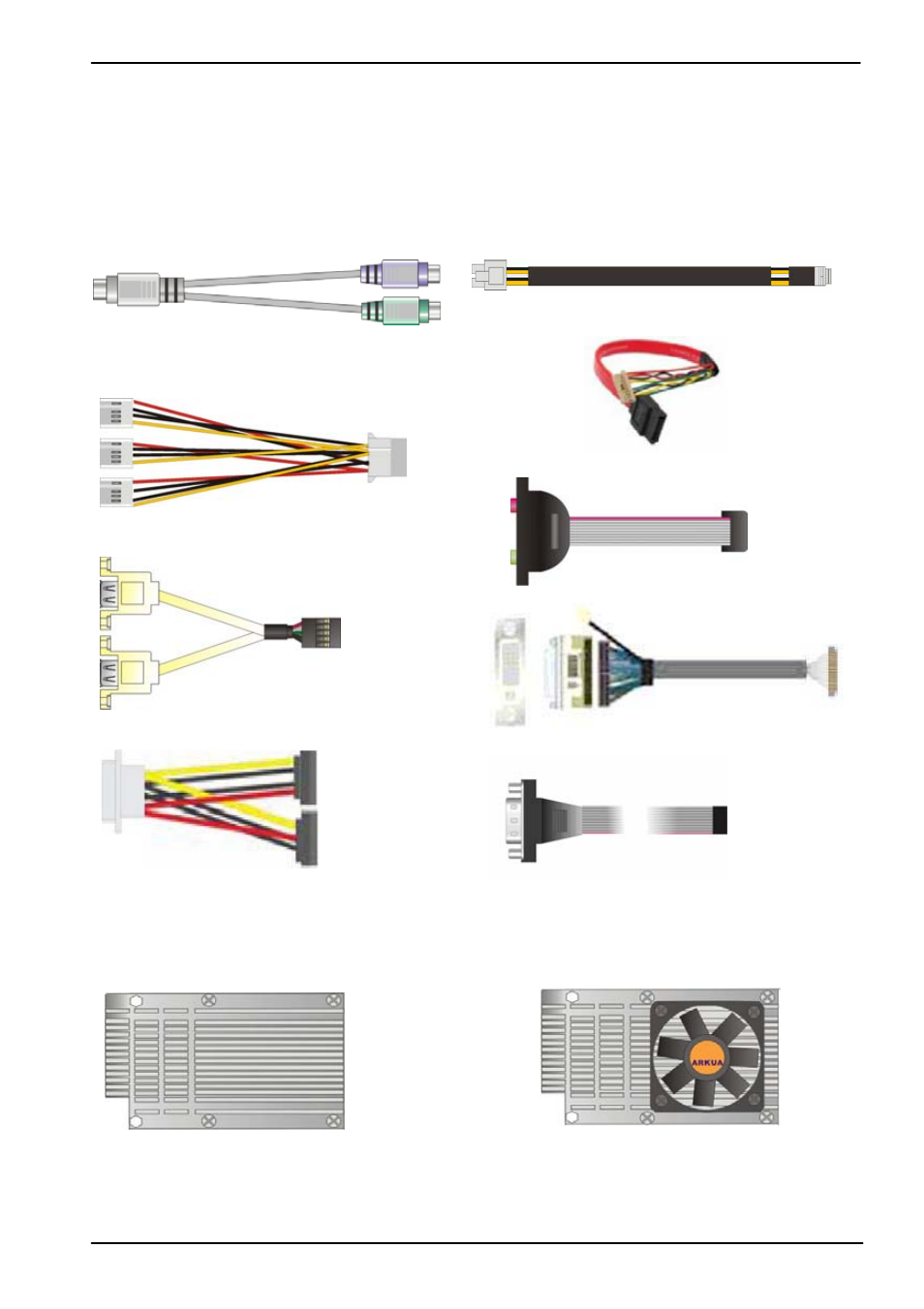 Packing list, Hardware, Cable kit | Heat sink | COMMELL LE-379 User Manual | Page 3 / 53