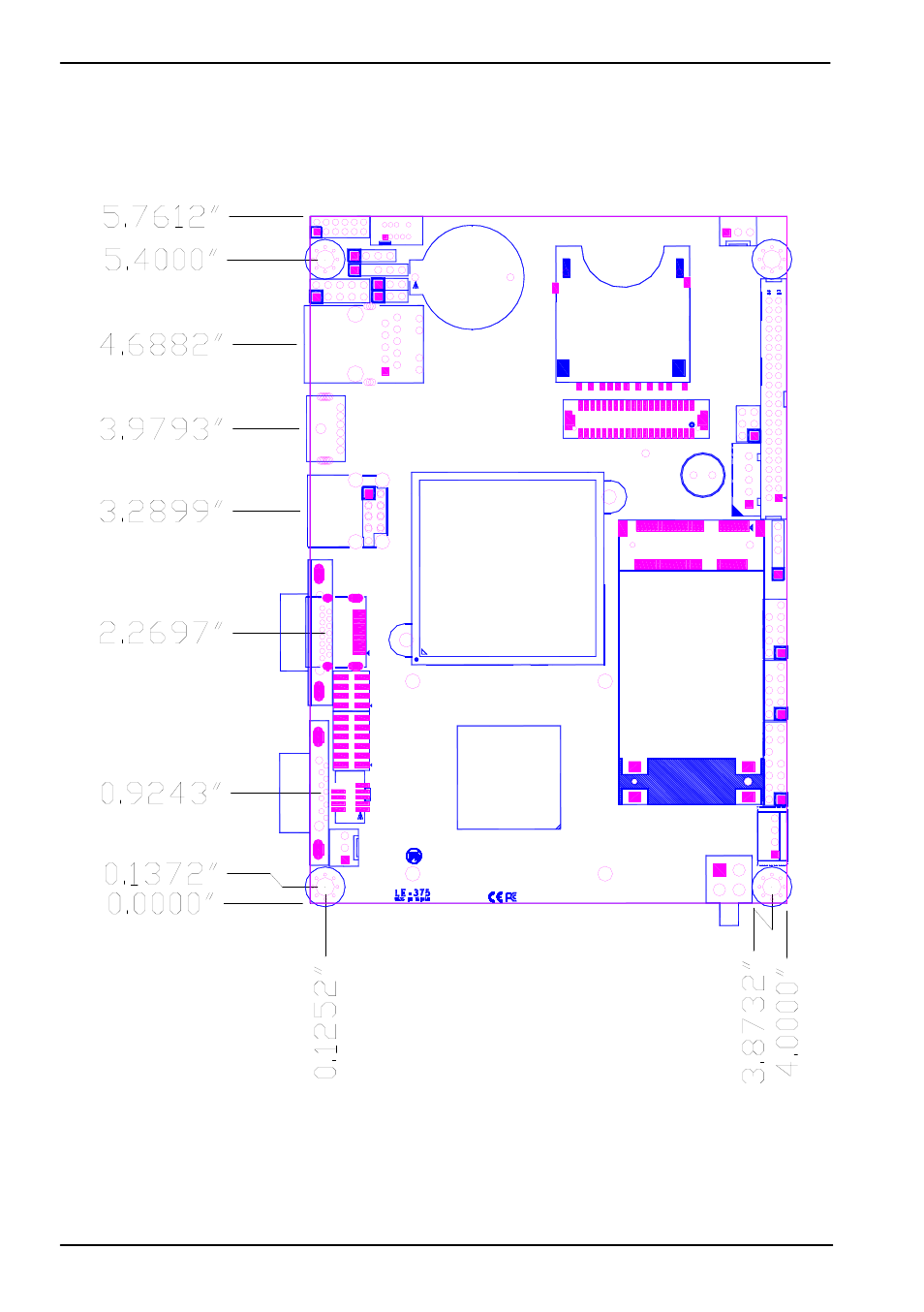 3 <mechanical drawing | COMMELL LE-375 User Manual | Page 11 / 45