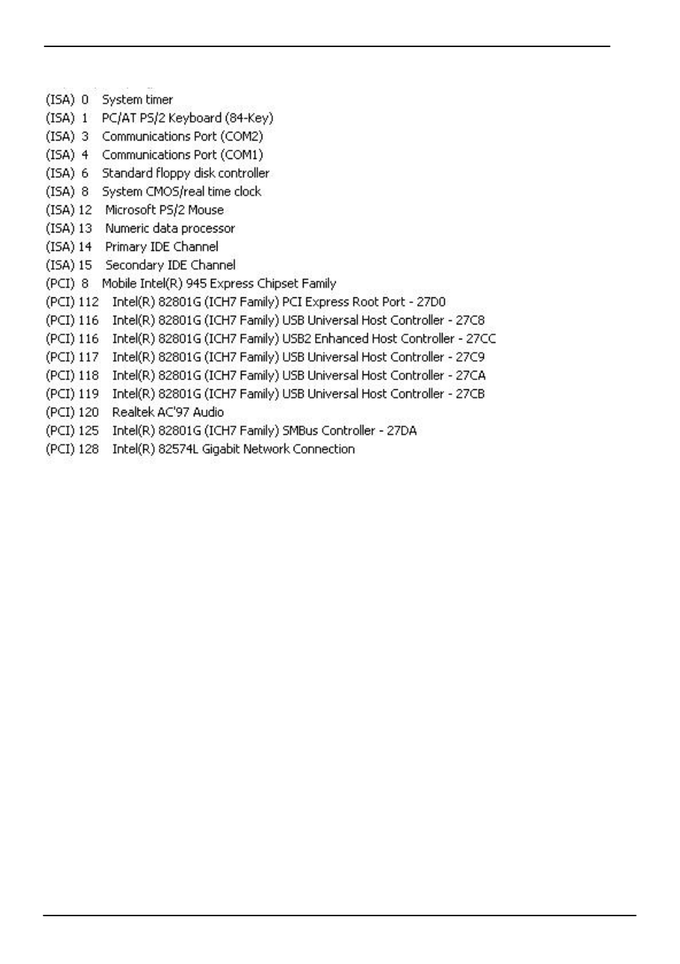 C.3 < system irq resources | COMMELL LE-374 User Manual | Page 50 / 54