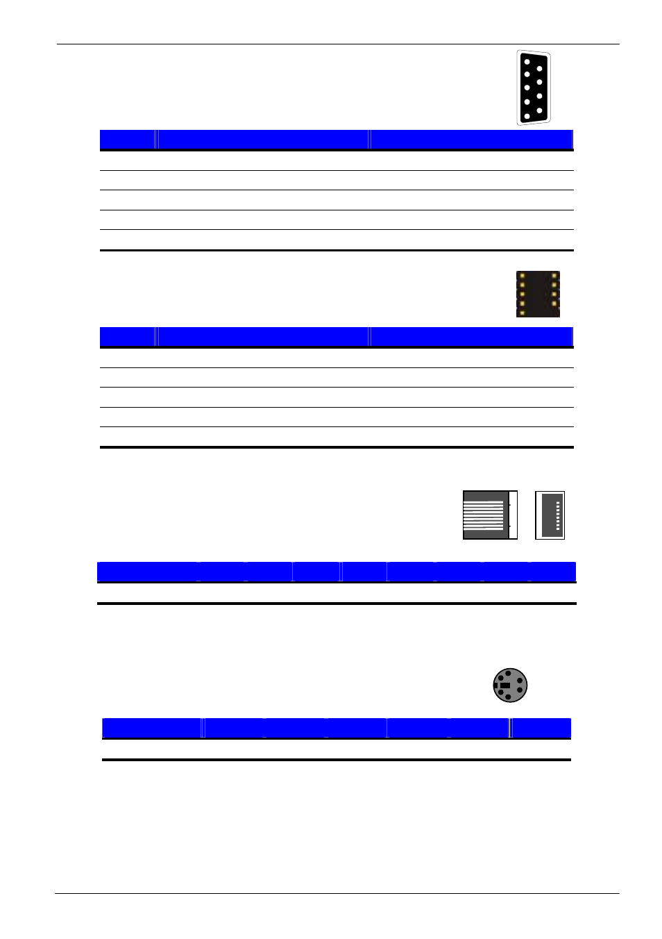 A.5 <serial port, A.6 <lan port, A.7 <ps/2 keyboard & mouse port | COMMELL LE-370 User Manual | Page 39 / 45