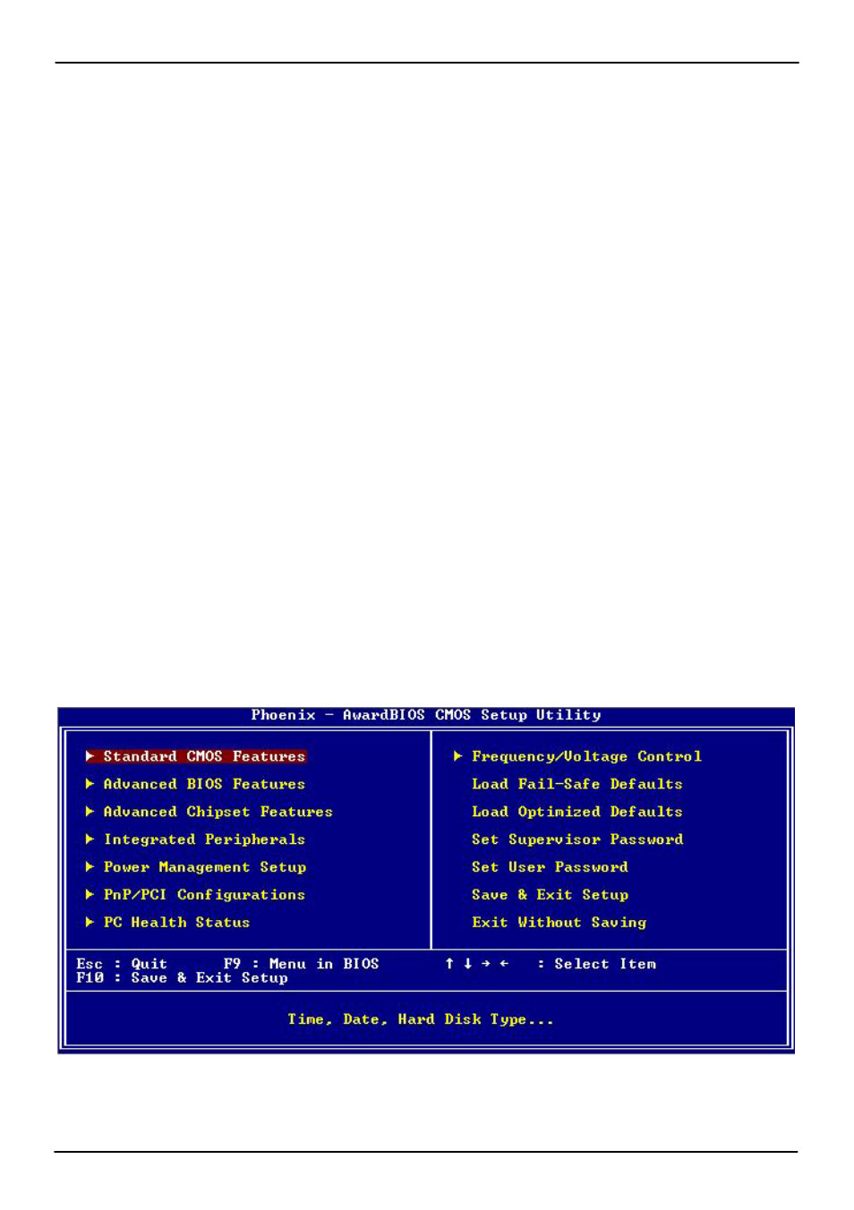Chapter 4 <bios setup | COMMELL LE-365 User Manual | Page 40 / 50