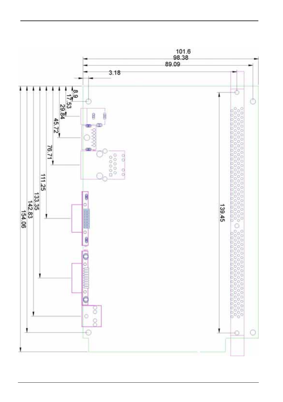 3 <mechanical drawing | COMMELL LE-364 User Manual | Page 10 / 38