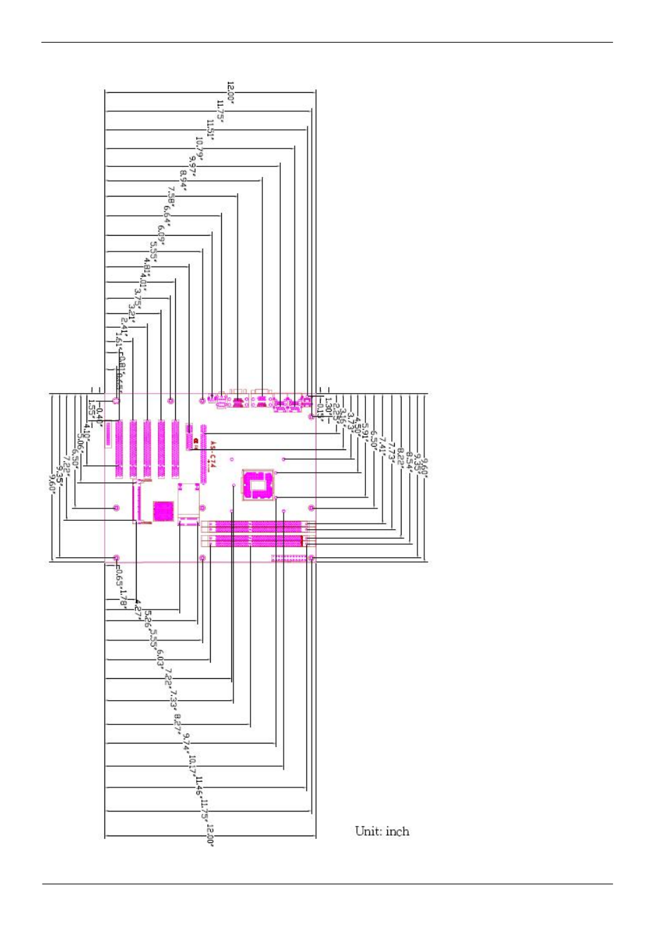 4 <mechanical drawing | COMMELL AS-C74 User Manual | Page 11 / 51