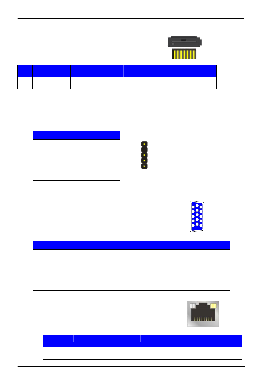 Appendix a <i/o port pin assignment, A.1 <serial ata port, A.2 <irda port | A.3 <vga port, A.4 <lan port, A.5 <la n | COMMELL MS-C73 User Manual | Page 46 / 55