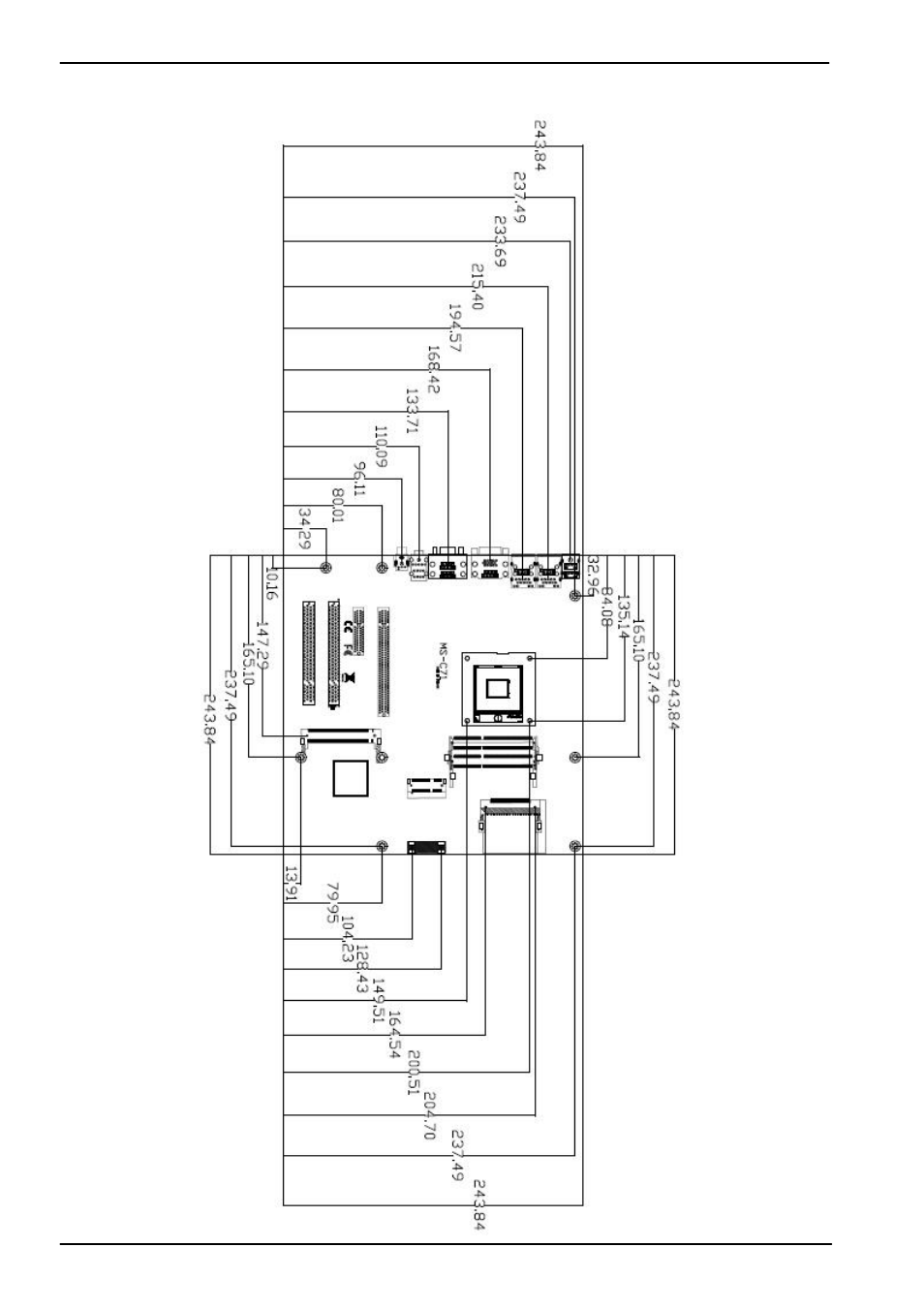 3 <mechanical drawing | COMMELL MS-C71 User Manual | Page 10 / 49