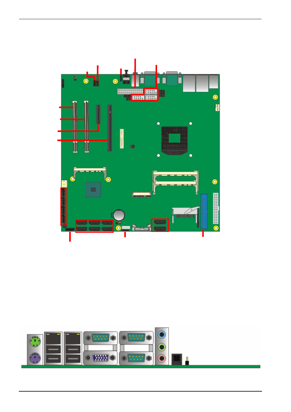 Chapter 2 <hardware setup, 1 <connector location, External i/o port | COMMELL MS-C71 User Manual | Page 12 / 49