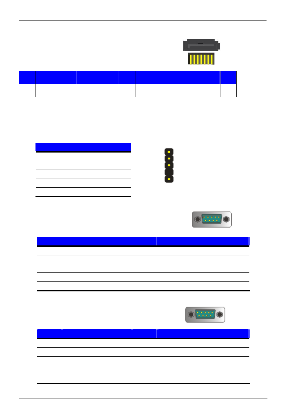 Appendix a <i/o port pin assignment, A.1 <serial ata port, A.2 <irda port | A.3 <serial port 1, A.4 <serial port 2 | COMMELL MS-C71 User Manual | Page 38 / 49